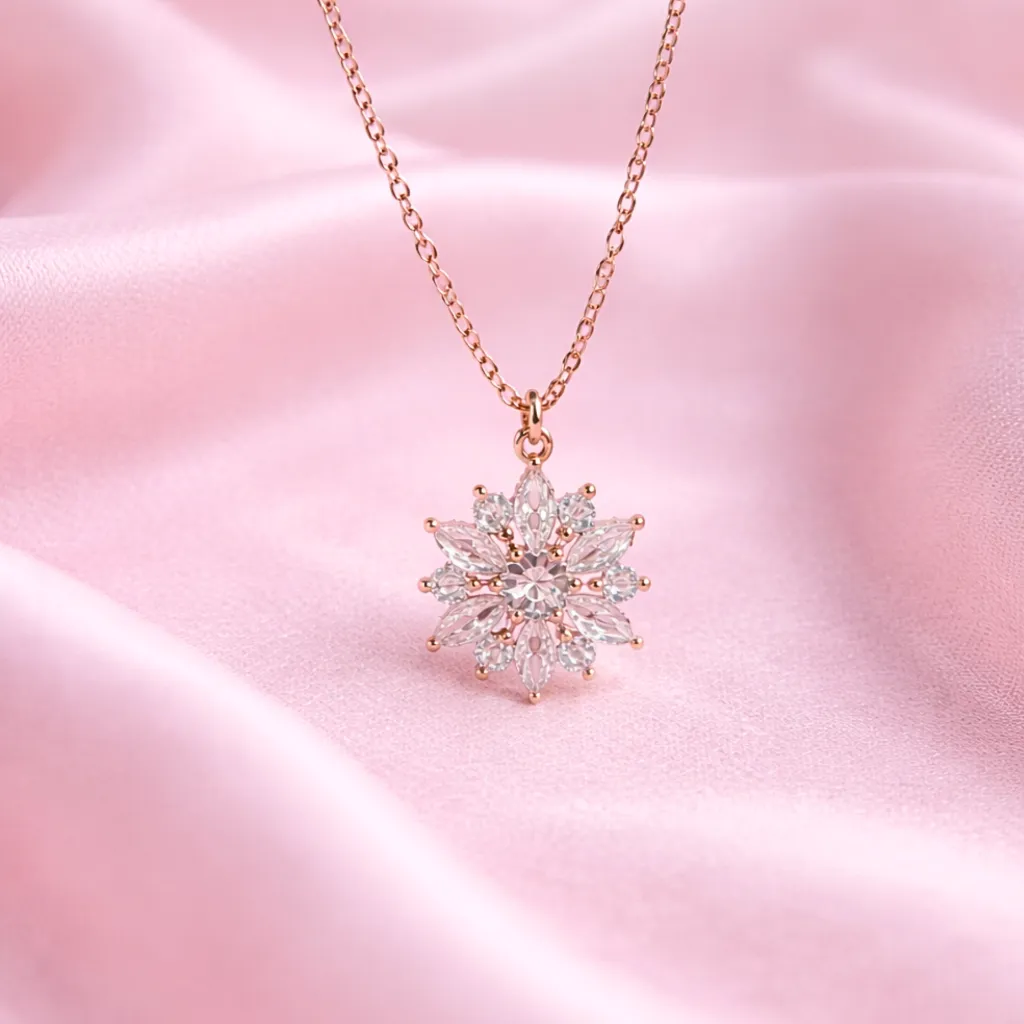 Crystal Flower Necklace